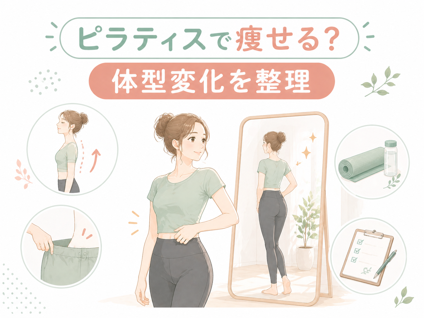 ピラティスで痩せる?消費カロリーと体型変化の真実|ダイエット成功のコツのサムネイル画像